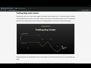 Trailing Stop Order Basics