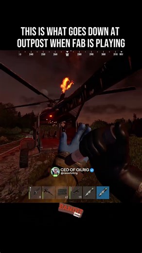 This is what goes down at Outpost when FAB is play #rustconsole #rustvideos #rustshorts#rustgameplay