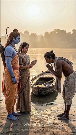 Kevat Prasang – Lord Ram aur keva | Calm Devotional Reel | Aarohi Creator