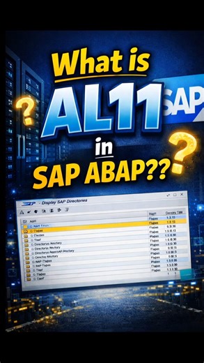 What is AL11 Folder in SAP ABAP?#abap #sapabap #samkhyatechnologies #coding #abapprogramming #shorts