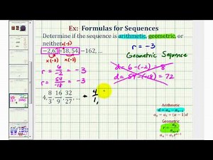 Ex: Determine if a Sequence is Arithmetic or Geometric (geometric)