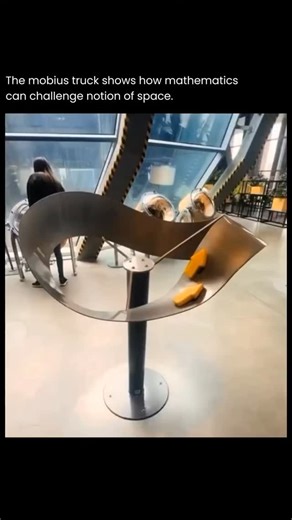 𝗘𝗱𝗴𝗲 𝗼𝗳 𝗘𝘅𝗽𝗹𝗼𝗿𝗲 on Instagram: "Take a strip of paper, give it a half-twist, and join the ends, you’ve just built a Möbius strip. It’s a non-orientable surface, meaning it has no true “inside” or “outside.” If an ant crawled along it, it would return to its starting point upside down without ever crossing an edge! This strange loop has only one face and one edge, yet it reshaped how mathematicians think about geometry and topology. When cut along its center, it doesn’t split into two