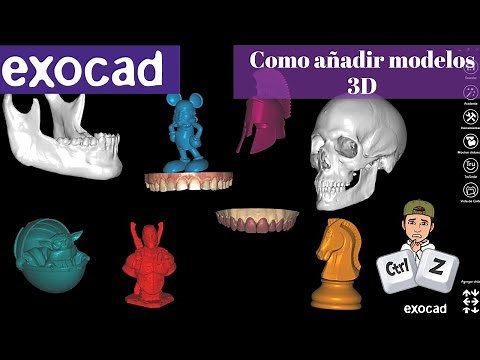 Como añadir diferentes mallas/modelos 3D en exocad💥
