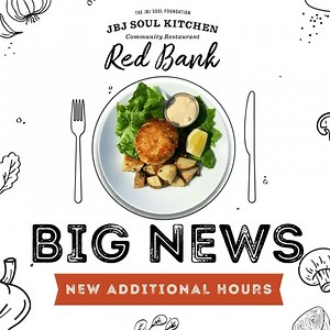1.6K views · 194 reactions | News is out!  One week from today, on July 22, JBJ Soul Kitchen Red Bank will begin offering Lunch on Thursdays + Fridays, 11:30am-1:30pm and Brunch on Saturdays, 11:30am-1:30pm. Our normal business hours will still remain. Can’t wait to see you there! 拾 | Jon Bon Jovi Soul Foundation | Facebook