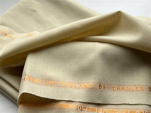 British Worsted Wool Cashmere Lemon Color Ultra-fine Cloth - Etsy