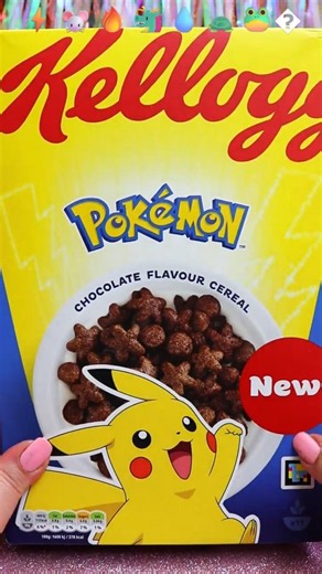 ASMR UNBOXING Pokemon Nostalgic Cereal Review ❤️#shorts #asmr #pokemon #trending #nostalgia #fyp