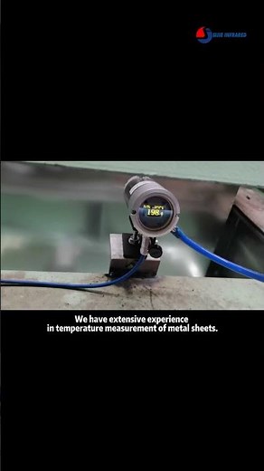 Temperature measurement of metal sheets #pyrometer #thermometer #metal #temperaturesensor