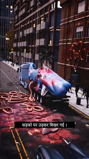 Exploding Whale On Truck😱#shorts #viralvideo