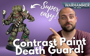 How to Contrast Paint Death Guard for 40k!
