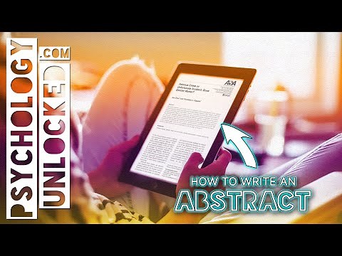 How to write an abstract for a scientific paper (with an example)
