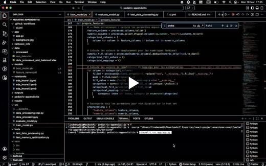 #machinelearning #python #healthtech #codingweek #centralecasablanca #teamwork #ai #streamlit #github | Lina BENADDI