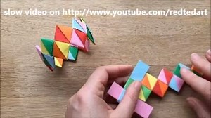 Kirigami Bracelets - these are so cool and clever - SLOW VERSION https://www.youtube.com/user/redtedart/UCjjRFKvjpU1L1eDmfBWcqig?sub_confirmation=1 | Red Ted Art