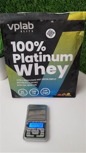 VPLab 100% Platinum Whey - measuring spoon, weigh the contents