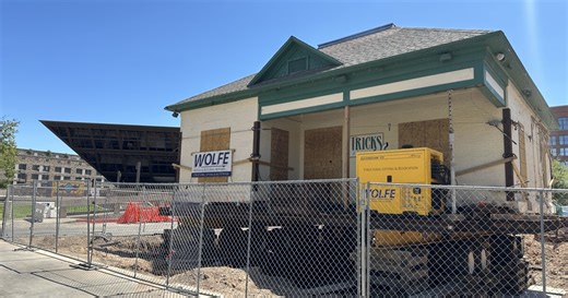 Tempe's Harry Walker House is moved to new location. A high-rise is planned for its former site