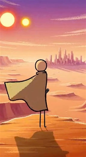 Star Wars Episode IV Parody — Stick‑Figure Corridor Duel & Battle‑Station Blast | 4K Short