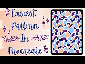 How To Create Pattern In Procreate | Easy Abstract Pattern