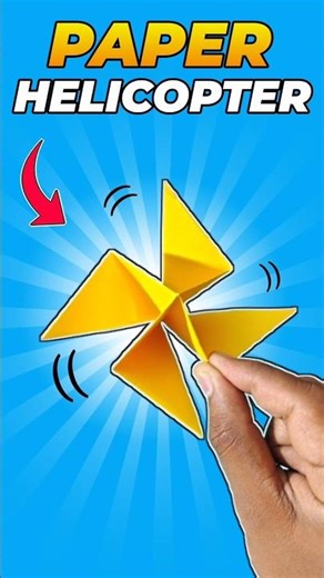 Easiest DIY Paper Helicopter Tutorial | Simple & Fun Craft #trending #DIY #India