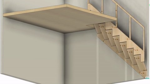 Customizable Folding Loft Stairs - Space Saving Design - Etsy