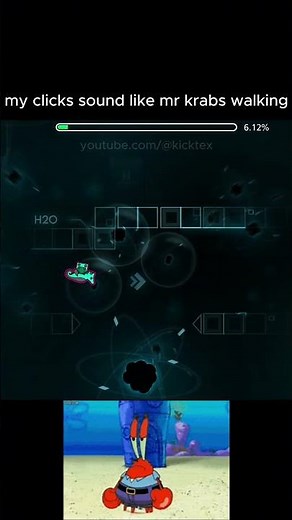 my clicks sound like mr krabs walking #geometrydash #gd