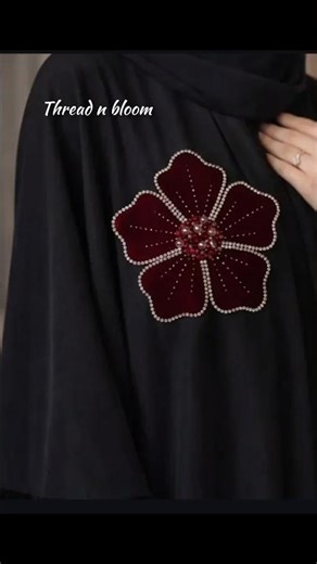 How to make beautiful 3D applique for dress✨#shortvideo #dressdesigning#trending #shorts#3d#flowers