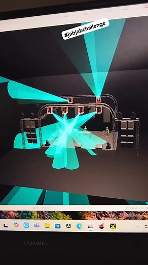 Tried the #jabjabchallenge using my stage lighting design ##SleekT | Dj Sleek T