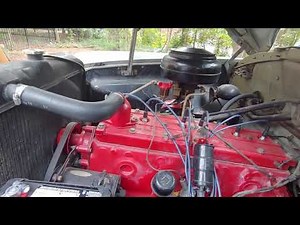 54 Hudson Hornet engine running