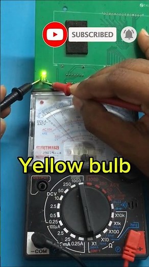 How to test LED bulbs with a multimeter #shorts