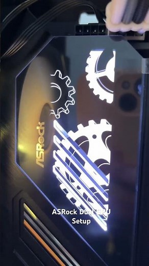 DUal GPU setup 2025 AMD X ASRock #amd #pcbuild