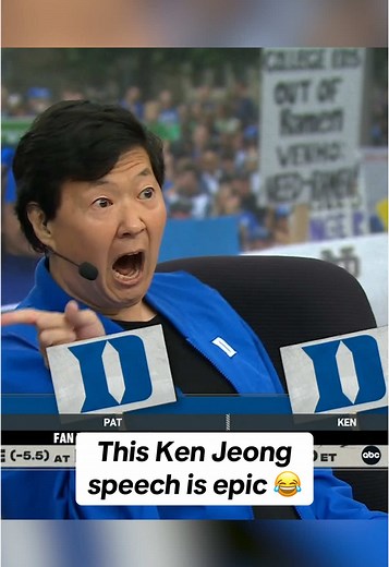 Ken Jeong's Epic College GameDay Speech