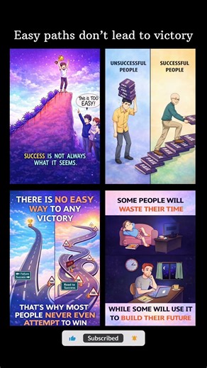 Success Is Not What It Seems | Life in 4 Frames #deepmeaningpictures #motivation #memes #shorts