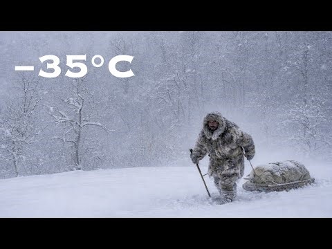 Can I Really Survive Alone in a −35°C Blizzard? | Extreme Winter Survival Camping
