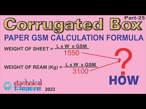 Unveiling the Solution to the GSM Calculation Formula | Corrugated Box | Part 25