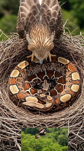 Brave Eagle Fights Off Predator To Protect Her Babies! | Laugh, Cry and Smile