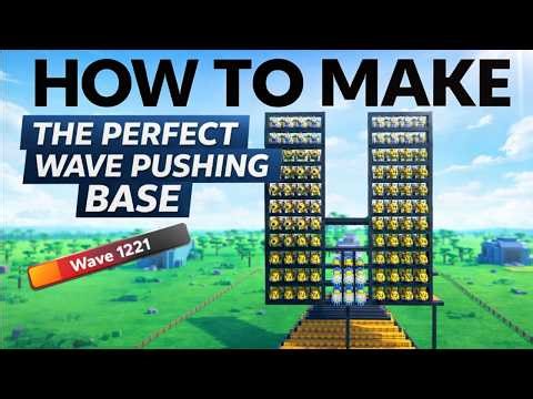 The BEST way to make a wave pushing base in castle defender.