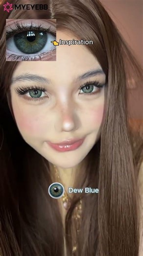 The transformation is actually insane 😭✨ #coloredcontacts