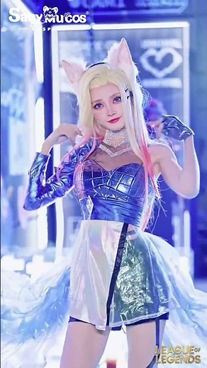 🌟League of Legends K/DA ALL OUT Ahri Cosplay Costume showcase🌟