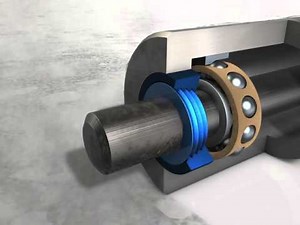 Labyrinthdichtung aus Kunststoff - Labyrinth seal made from plastic