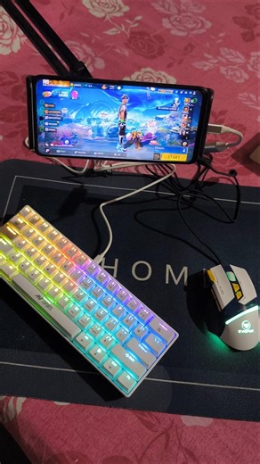 Pc❌ Mini Mobile Setup ✅Free Fire Gaming Keyboard Mouse ⌨️🖱📱#handcam#FreeFire #PCMobileSetup#Shorts