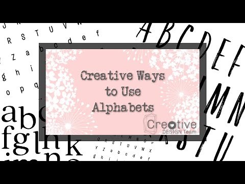 Alphabet Stamps / Creative Ways To Use Them / Creative Design Team Video Collaboration