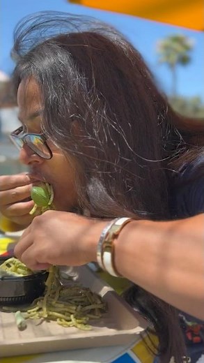 Eating Disneyland’s Luca Pasta Like In Disney Pixar’s LUCA Movie! #disney #food