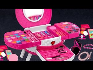 22 minutes Satisfying with Unboxing Hello Kitty Cosmetics set / Makeup ASMR Video