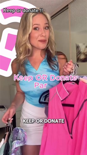 Keep or donate!! 👚 we have to many shirt would love all the feedback ,thanks so much xoxo #gol #golftiktok #golftiktokviral #golfswing #golf