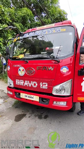 Marco Xtreme Blast horn upgrade for this firetruck. Loudest horns for safety during emergencies. #ledlightsph | LED Lights Ph