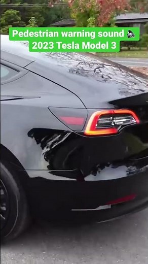 2023 Tesla Model 3 Pedestrian Warning Sound - Low Speed Reverse Gear