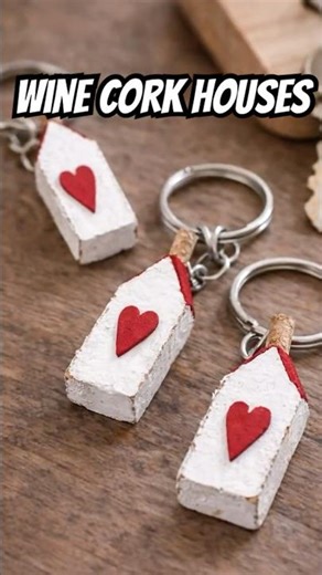 DIY Mini Houses From Wine Corks | Easy Upcycling Craft