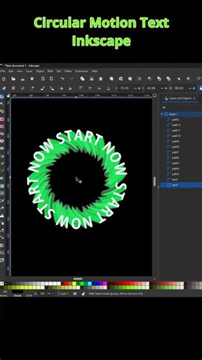 How to Create a Circular Motion Text Effect in Inkscape