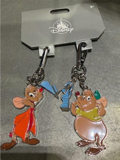 Disney Parks Jaq and Gus Mice from Cinderella Friendship Keychain Set of 2 #shorts