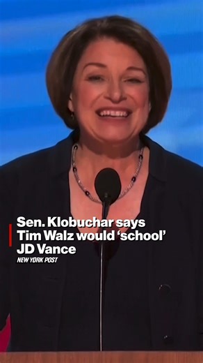 Sen. Amy Klobuchar says Tim Walz would ‘school’ JD Vance. | New York Post