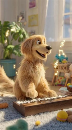 Golden Retriever Plays Piano 🎹🐶 | Cutest 5s Ever!