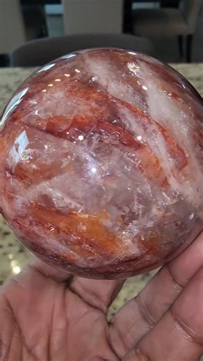 High-quality Fire Quartz Sphere and Snail Sphere Holder/ Fire Quartz Tower/ Fire Quartz Sphere - Etsy